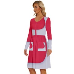 Long Sleeve Dress With Pocket 