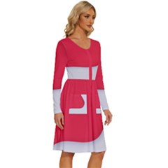 Long Sleeve Dress With Pocket 