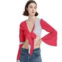 Trumpet Sleeve Cropped Top 