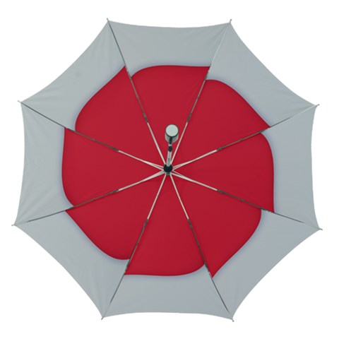 White Red Ripples Automatic Folding Umbrella with Case (Medium) from ArtsNow.com