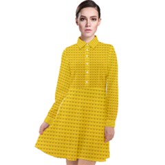 Long Sleeve Chiffon Shirt Dress 