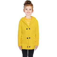 Kids  Double Breasted Button Coat 