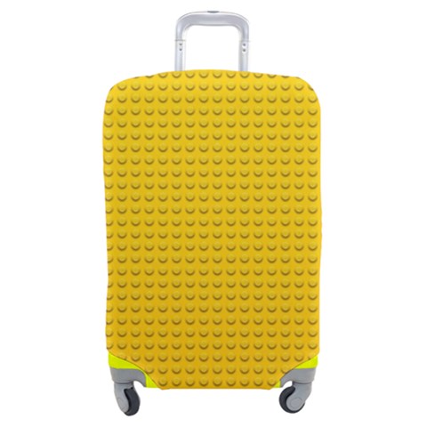 Yellow Lego Texture, Macro, Yellow Dots Background Luggage Cover (Medium) from ArtsNow.com