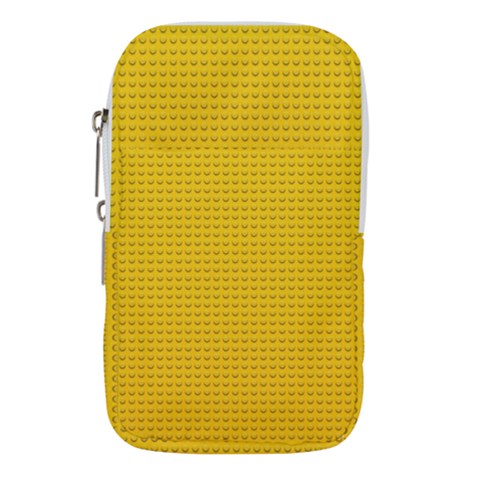 Yellow Lego Texture, Macro, Yellow Dots Background Waist Pouch (Small) from ArtsNow.com