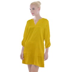 Open Neck Shift Dress 