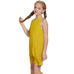 Kids  Halter Collar Waist Tie Chiffon Dress 