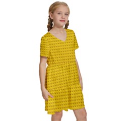 Kids  Short Sleeve Tiered Mini Dress 