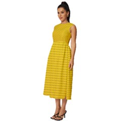 Sleeveless Round Neck Midi Dress 