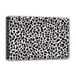 Zebra Skin, Vector Textures, White Black Background Deluxe Canvas 18  x 12  (Stretched)