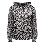 Zebra Skin, Vector Textures, White Black Background Women s Pullover Hoodie