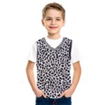 Zebra Skin, Vector Textures, White Black Background Kids  Basketball Tank Top