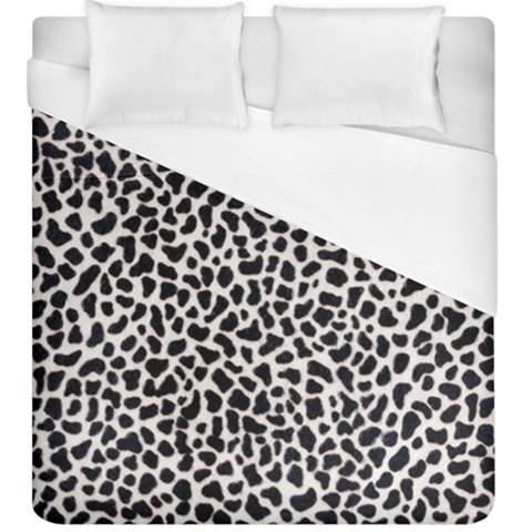 Zebra Skin, Vector Textures, White Black Background Duvet Cover (King Size) from ArtsNow.com