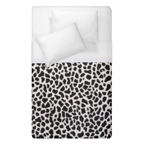 Zebra Skin, Vector Textures, White Black Background Duvet Cover (Single Size) from ArtsNow.com