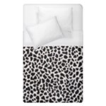 Zebra Skin, Vector Textures, White Black Background Duvet Cover (Single Size)