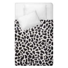 Zebra Skin, Vector Textures, White Black Background Duvet Cover Double Side (Single Size) from ArtsNow.com