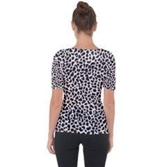 Shoulder Cut Out Short Sleeve Top 