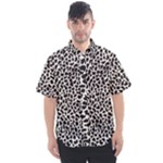 Zebra Skin, Vector Textures, White Black Background Men s Short Sleeve Shirt