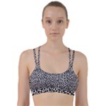 Zebra Skin, Vector Textures, White Black Background Line Them Up Sports Bra