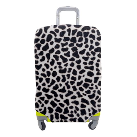 Zebra Skin, Vector Textures, White Black Background Luggage Cover (Small) from ArtsNow.com