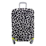 Zebra Skin, Vector Textures, White Black Background Luggage Cover (Small)