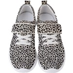 Zebra Skin, Vector Textures, White Black Background Men s Velcro Strap Shoes