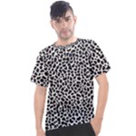 Zebra Skin, Vector Textures, White Black Background Men s Sport Top