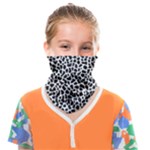 Zebra Skin, Vector Textures, White Black Background Face Covering Bandana (Kids)