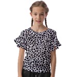 Zebra Skin, Vector Textures, White Black Background Kids  Cut Out Flutter Sleeves