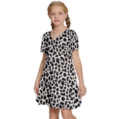 Kids  Short Sleeve Tiered Mini Dress 