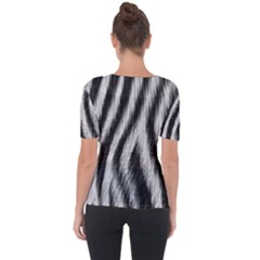 Shoulder Cut Out Short Sleeve Top 