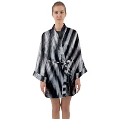 Long Sleeve Satin Kimono 