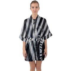 Half Sleeve Satin Kimono  