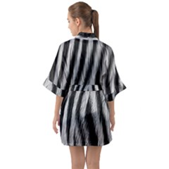 Half Sleeve Satin Kimono  