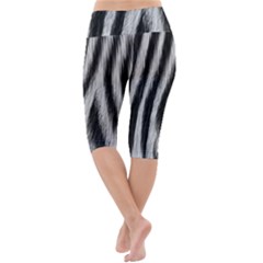 Lightweight Velour Cropped Yoga Leggings 