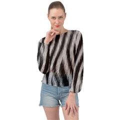 Banded Bottom Chiffon Top 