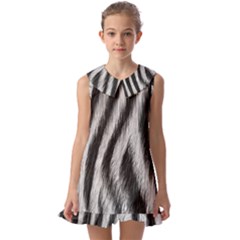 Kids  Pilgrim Collar Ruffle Hem Dress 