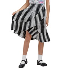 Kids  Ruffle Flared Wrap Midi Skirt 