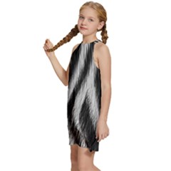 Kids  Halter Collar Waist Tie Chiffon Dress 