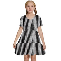 Kids  Short Sleeve Tiered Mini Dress 