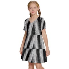 Kids  Short Sleeve Tiered Mini Dress 