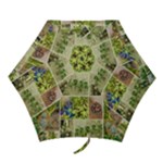 Garden Sanctuary Photo Collage Print Mini Folding Umbrellas