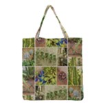 Garden Sanctuary Photo Collage Print Grocery Tote Bag