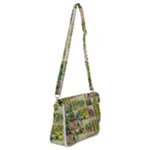 Garden Sanctuary Photo Collage Print Shoulder Bag with Back Zipper