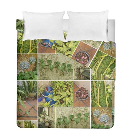 Garden Sanctuary Photo Collage Print Duvet Cover Double Side (Full/ Double Size) from ArtsNow.com