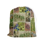 Garden Sanctuary Photo Collage Print Drawstring Pouch (XL)