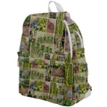 Garden Sanctuary Photo Collage Print Top Flap Backpack