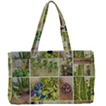 Garden Sanctuary Photo Collage Print Canvas Work Bag