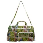 Garden Sanctuary Photo Collage Print Sports Gym Duffle Bag with Shoe Compartment