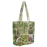 Garden Sanctuary Photo Collage Print Everyday Shoulder Bag with Pouch Bag