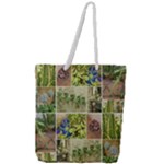 Garden Sanctuary Photo Collage Print Full Print Rope Handle Tote (Large)